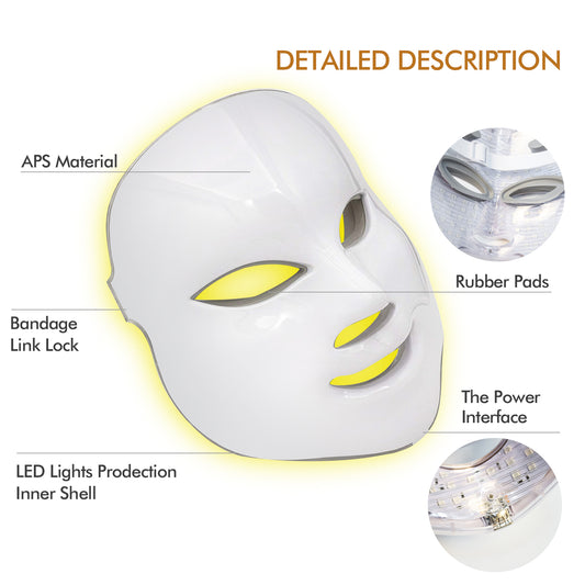 7 Colors LED Mask LED Light Photon Face Mask
