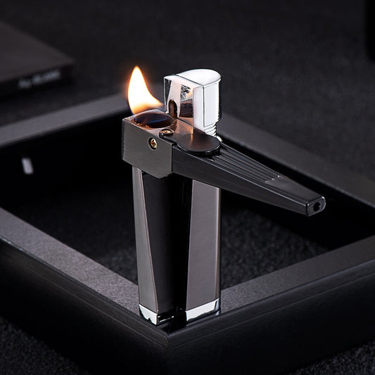 Encendedor Pipe Lighter Creative Foldable Metal Lighter Pipe Lighter Smoking
