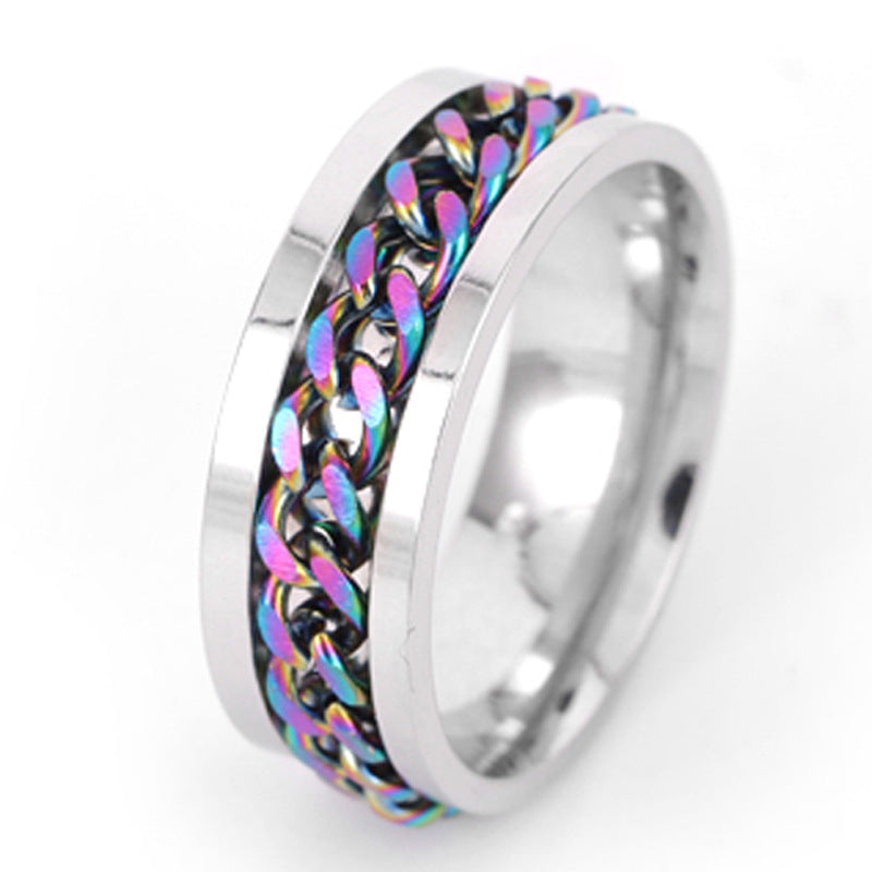 Stainless Steel Spinner Ring Beer Corkscrew Artifact Fashion