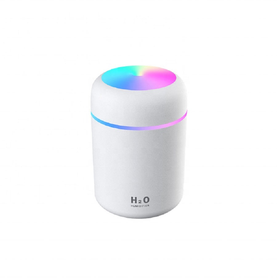 Cool Mist Humidifier, 300ml Mini Portable Humidifier With Multicolor Light,