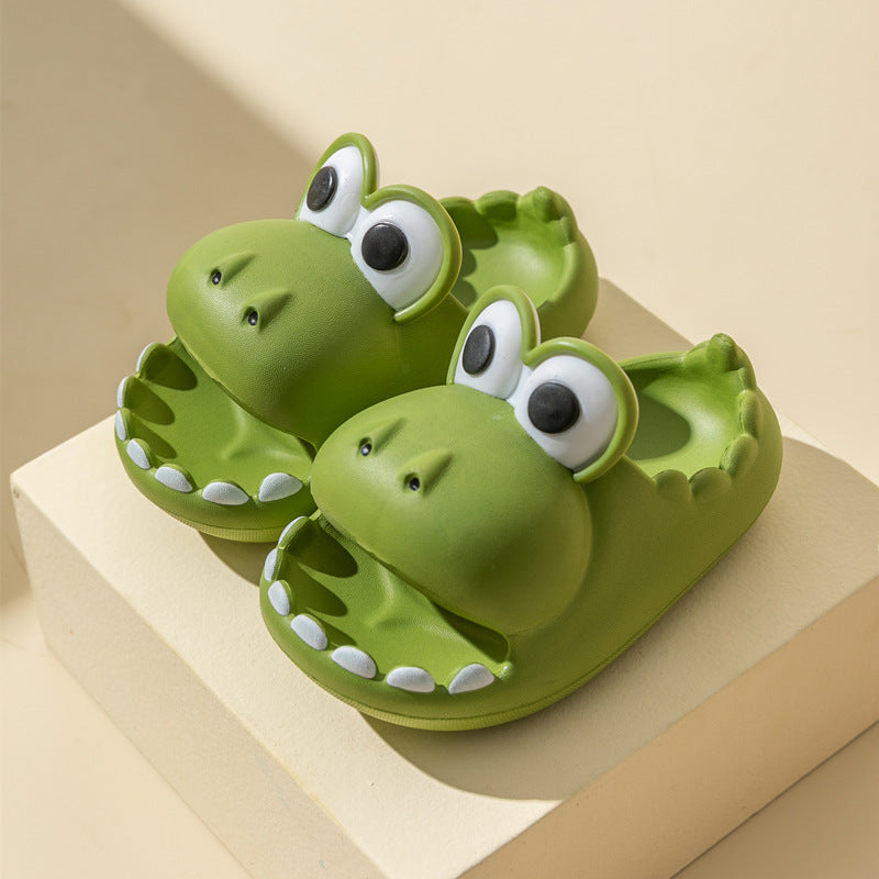Kids Dinosaur Slippers Wholesale Summer Cartoon Parent Child Outdoor Sandals