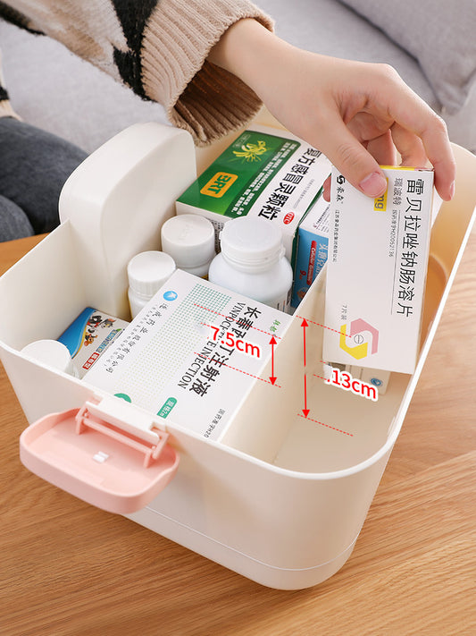 Smart Medicine Cabinet Storage Box with Alarm Clock