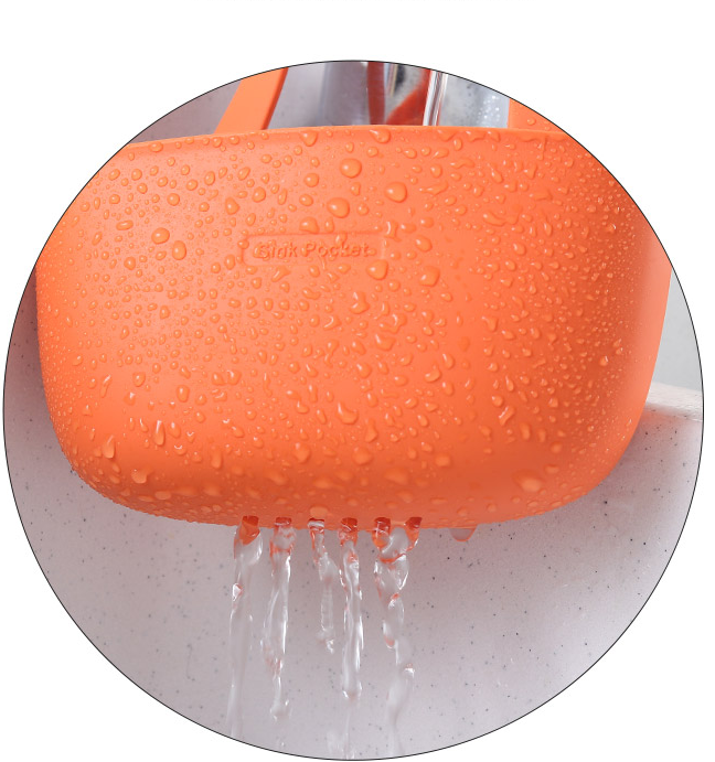 Free punch sink sink drain bag faucet sponge rack