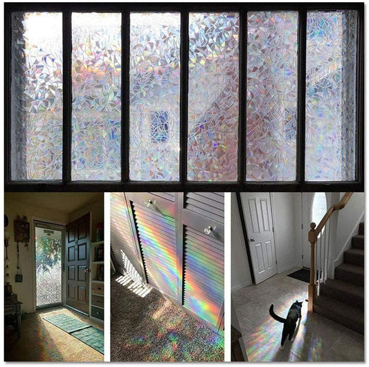 Colorful Electrostatic Glass Paste No Adhesive Window Film