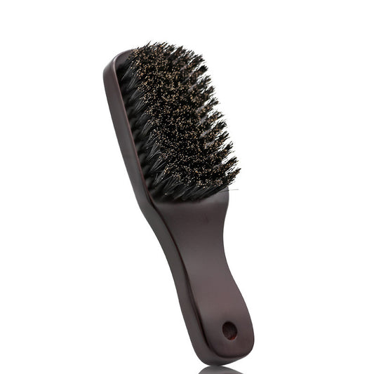Men's Beard Comb Pig Temple Hair Wooden Handle Long Handle Portable Hairdressing Tool