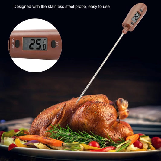 Digital Cooking Thermometer Double Use Silicone Scraper Spatula