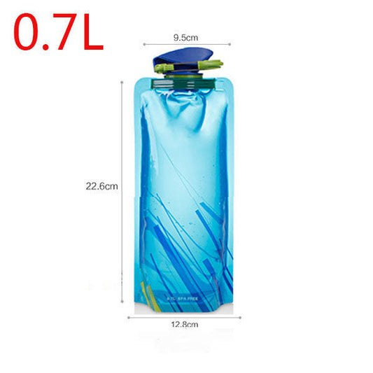 Mountaineering Folding Sports Bottle Outdoor Portable PE environmental
