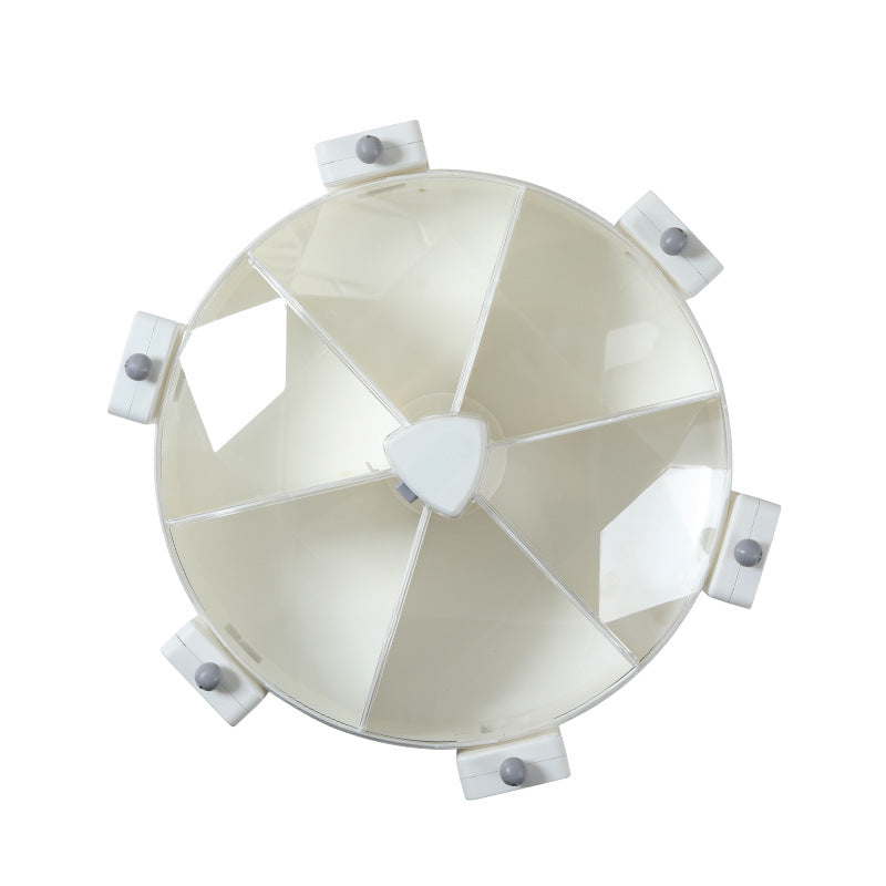 Wall-Mounted Grain Dispenser 5 Compartments Dry Food Dispenser