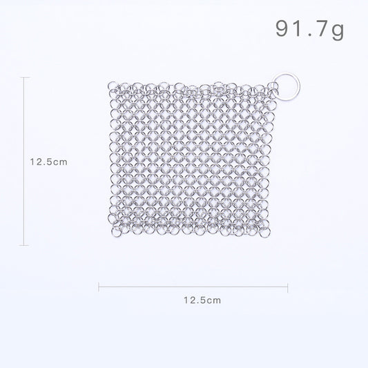 316 Cast Iron Cleaner Kitchen Rust Pot Pans Cleaning Scrubber Steel Rust