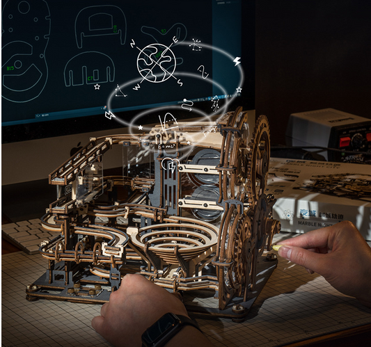 Marble Night City 3D Wooden Puzzle Games