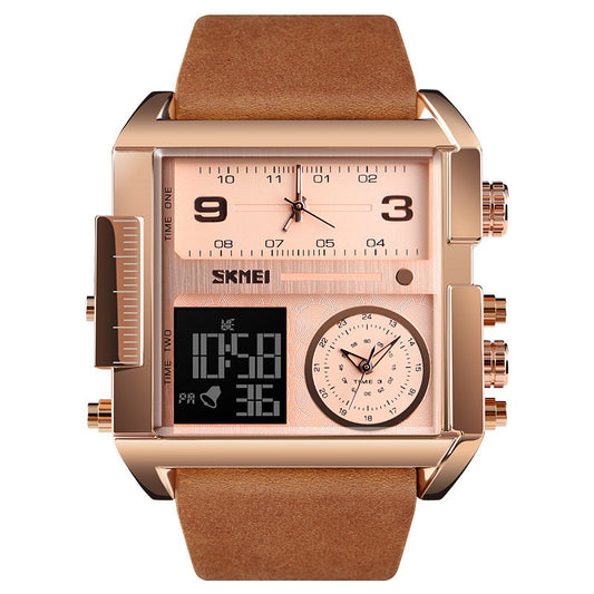 Square Large Dial Watch Men'S Business