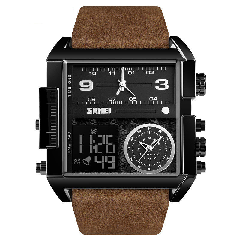 Square Large Dial Watch Men'S Business