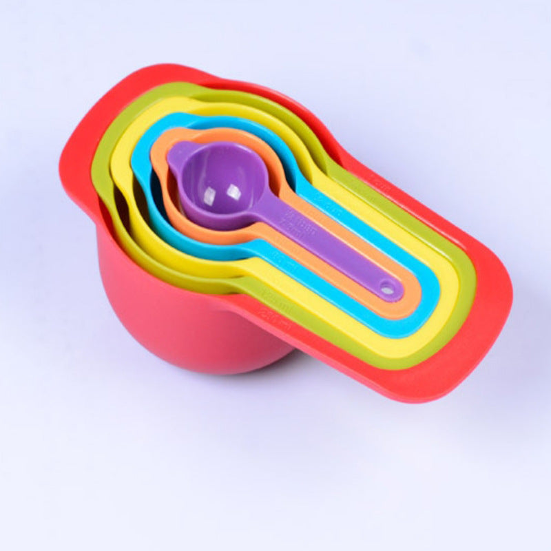 10PC Black Set Plastic Measuring Spoon