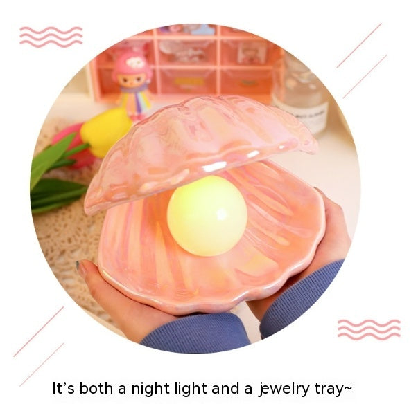 Shell Small Night Bedroom Bedside Internet Hot Girlish Dream Pearl