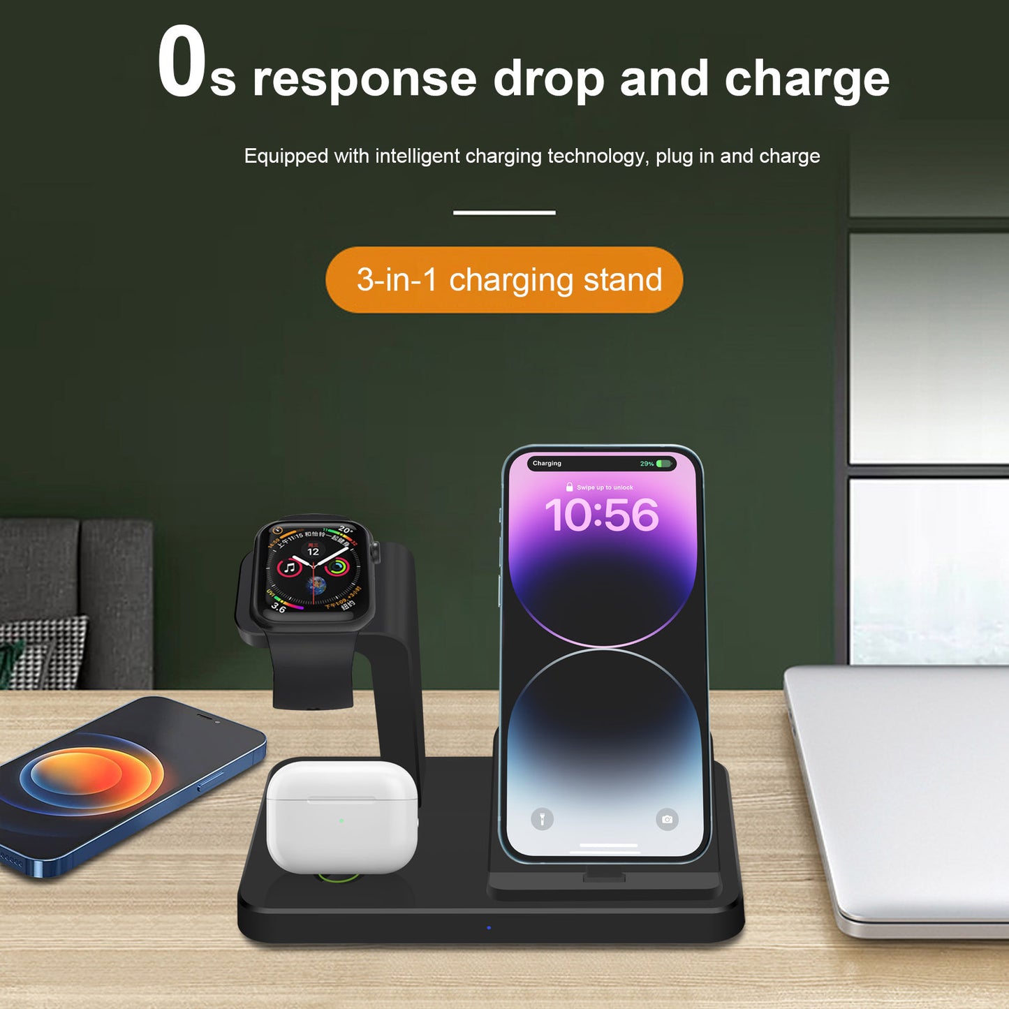 New Vertical Three-in-one Charger Watch Wireless Charger Direct Charging