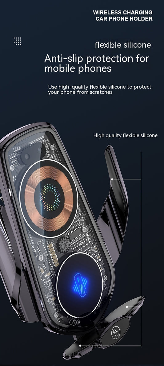 Transparent And Creative Line Design Car Wireless Charger