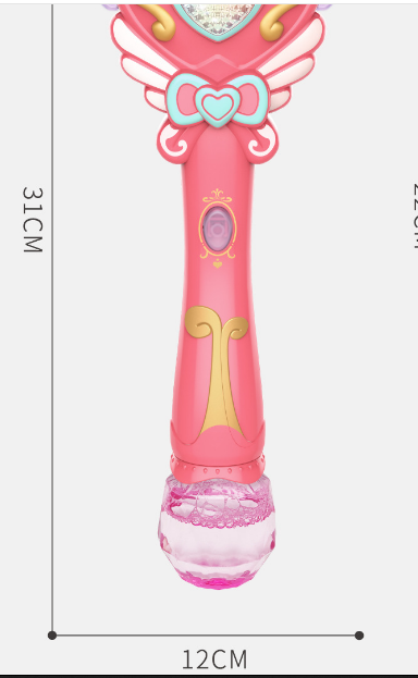 Kids Magic Wand Cute Pony Party Water Bubble Machine Gun Blower Toy