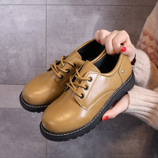 British style small leather shoes lady spring and autumn