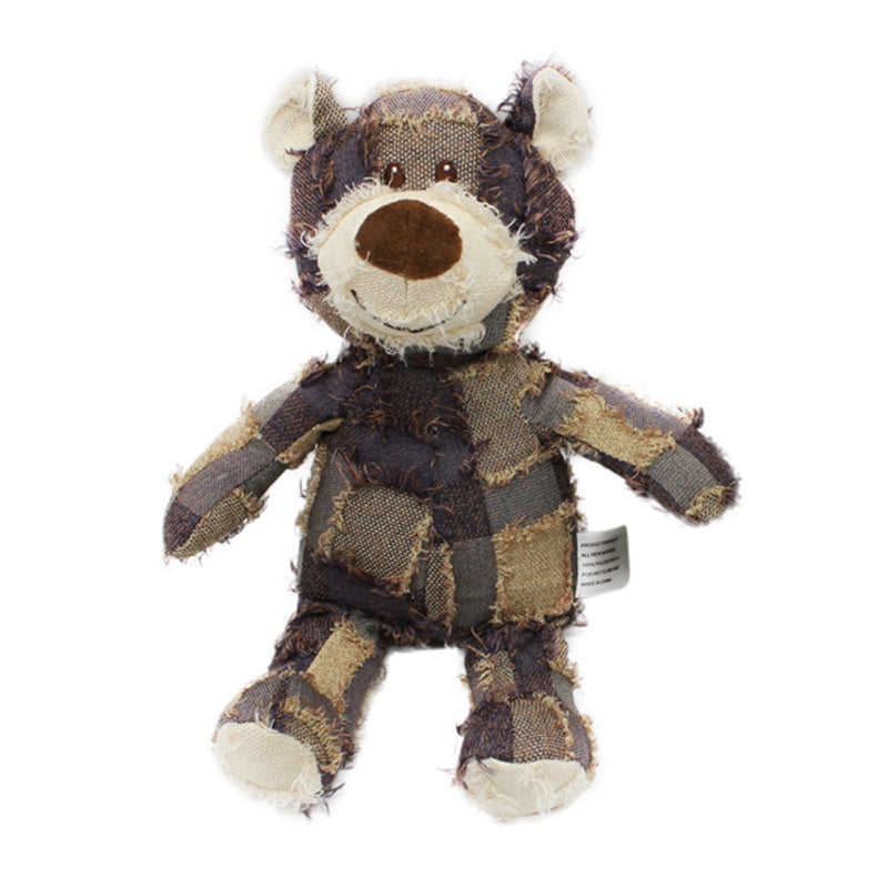 Cute Pet Dog Cat Plush Squeak Sound Dog Toys Bear Shape Pet Dogs