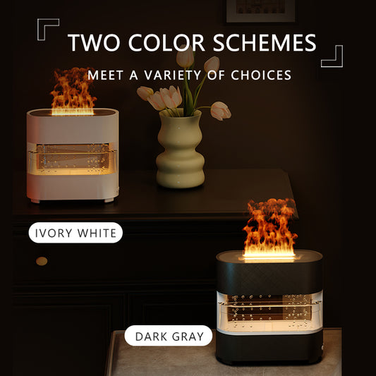 New Products Rain Could Fire Humidifier Water Drip Novedades Rain Water Diffuser Fire Flame Humidifier Aroma Diffuser