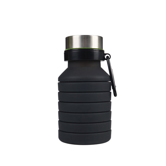 Large capacity 550ml outdoor sports bottle Mountaineering travel portable silicone folding cup