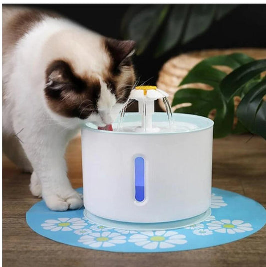 Automatic Pet Cat Water Fountain Mute Drinker Feeder Bowl Drinking Dispenser