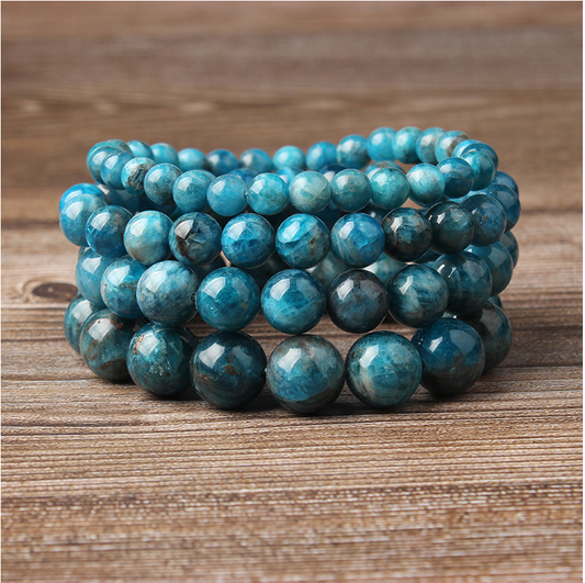 Natural Blue Apatite Bracelets Are Suitable For Men And Women