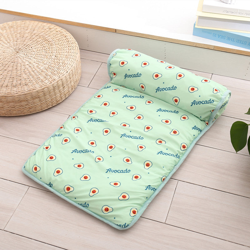 Cool Dog Mat Summer Pet Blanket Cooling Breathable Cat Bed Outdoor