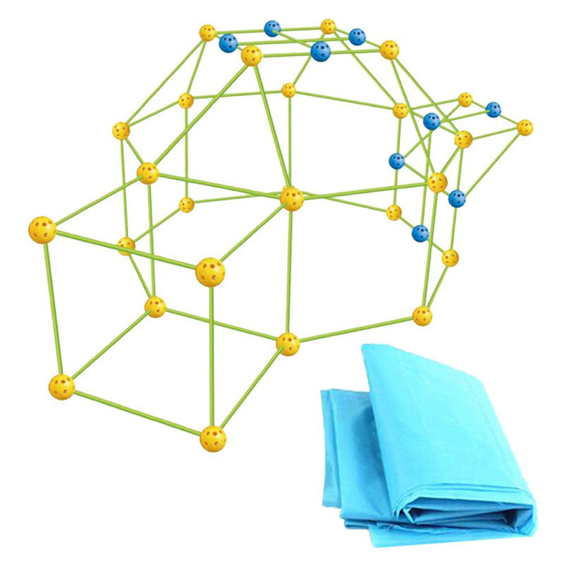 Children's Building Fortress Plastic Insert Assembling Building Block Educational Toy