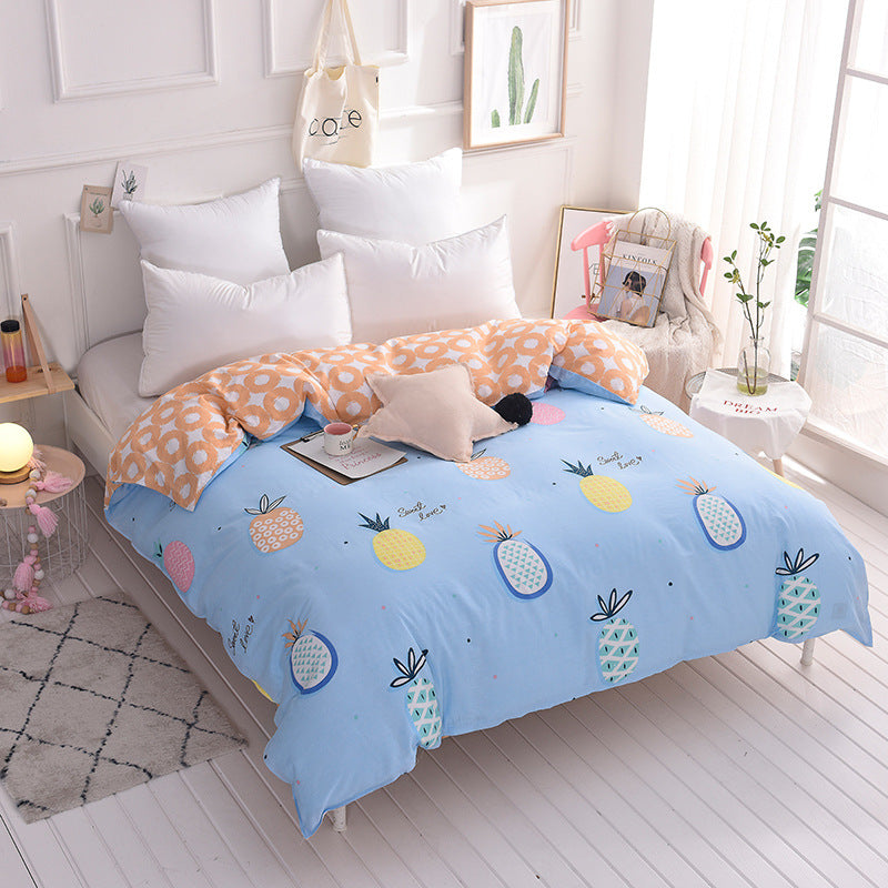 Cotton bed quilt cover