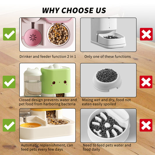 1 Piece Cartoon Cloud Cat Ear Feeding And Water Feeding