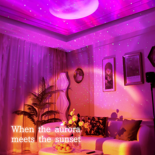2023 New Double Effect Northern Lights Projector Lamp Milky Way