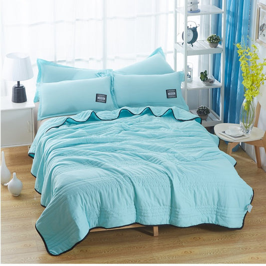 Cooling Blankets Pure Color Summer Quilt Plain Summer Cool