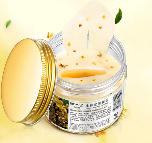 80 Pieces Bottle Gold Osmanthus Eye Mask Women Collagen Gel Whey Protein Face Care Sleep Patches Health Mascaras De Dormir