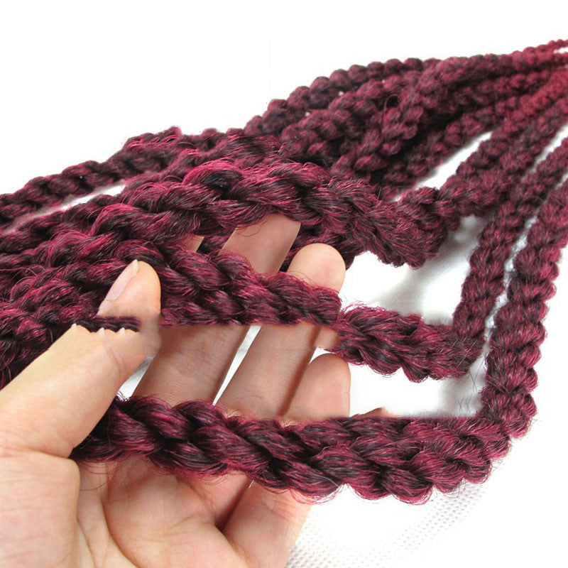 Crochet Braid Hair Synthetic Black Brown Senegalese Twist Crochet