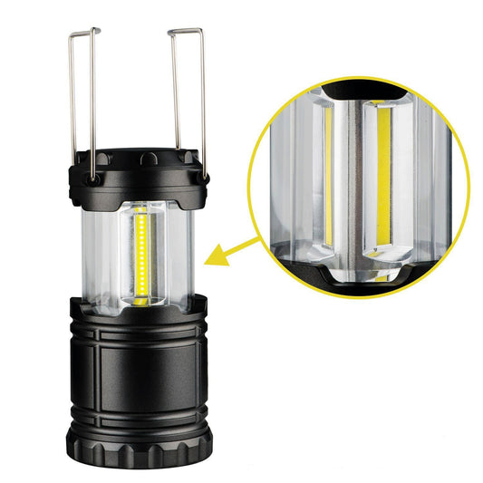 COB camping lamp LED outdoor portable telescopic emergency lantern hook