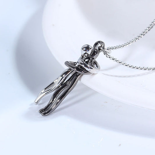Love Hug Necklace Unisex Men Women Couple Temperament Clavicle