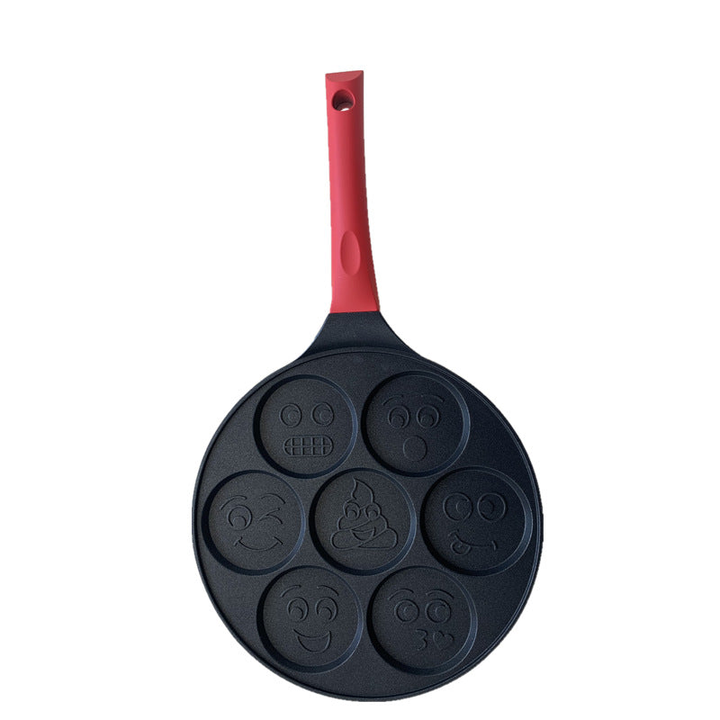 Aluminum Alloy Frying Pan Non-stick Seven-hole Breakfast pan