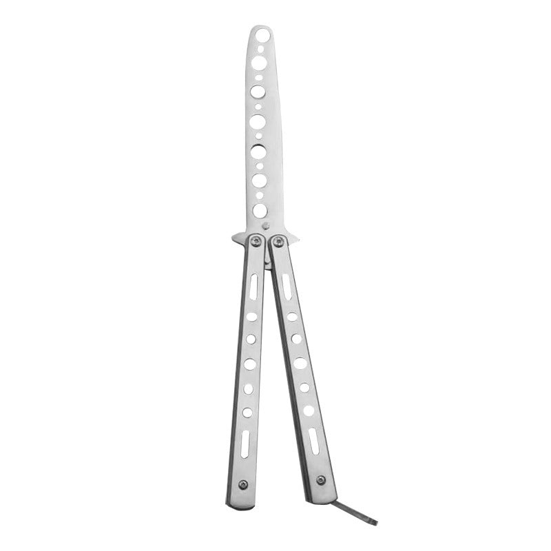 Outdoor Foldable Comb Stainless Steel Practice Training Butterfly Knife Comb