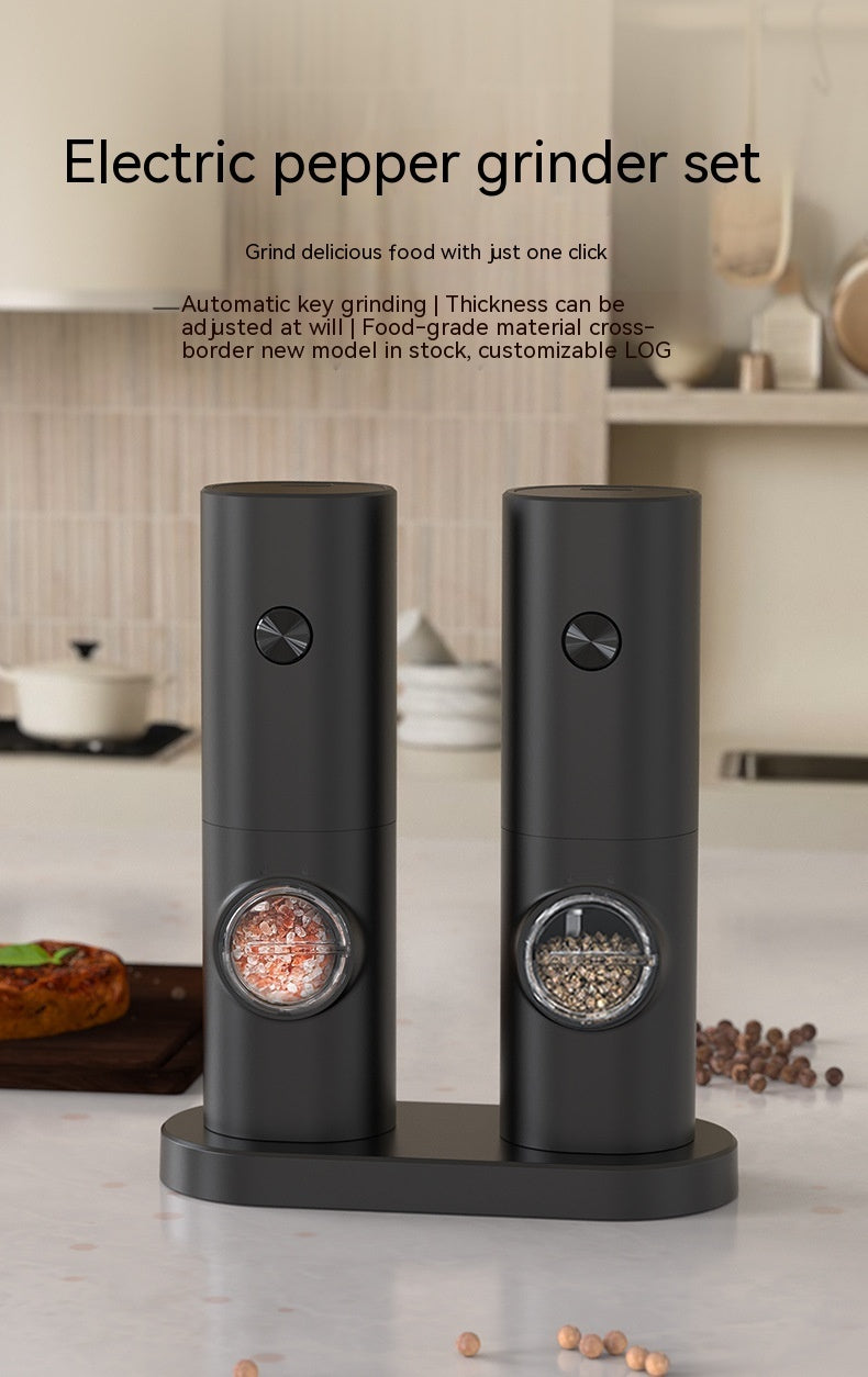 Automatic Base Storage Set Seasoning Bottle Set Pepper Mill