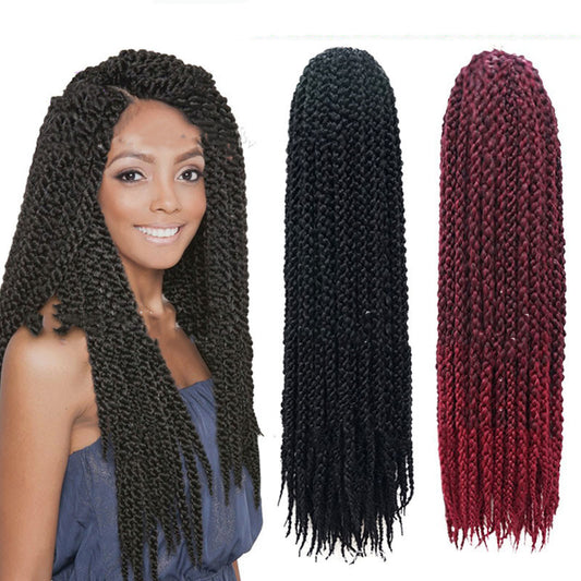 Crochet Braid Hair Synthetic Black Brown Senegalese Twist Crochet