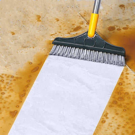 Floor Gap Cleaning Bristles Brush V-broom Rubber Wiper Glass