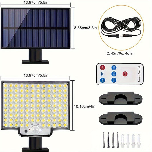 106LED Split Solar Light Outdoor Waterproof With Motion Sensor