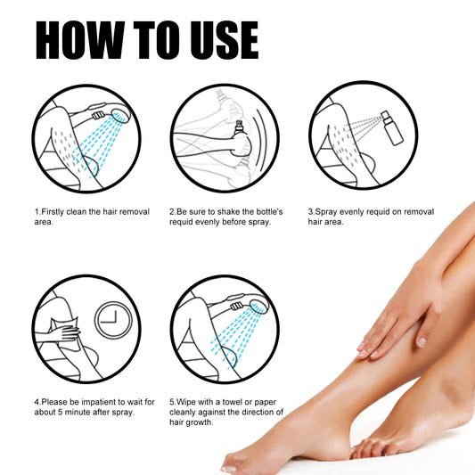 Hair Removal Spray For Men And Women With Hairy Legs