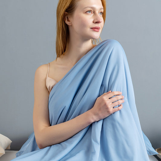 Ice Cream Cool Silk Summer Blanket Machine Washable Light Luxury Airable Cover