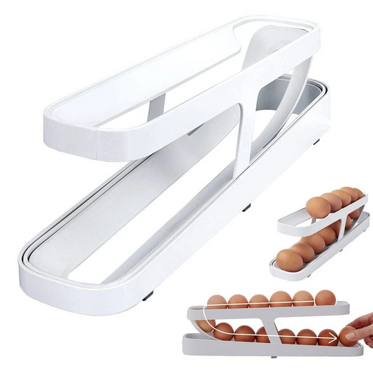 Automatic Scrolling Egg Rack Holder Storage Box Egg Basket