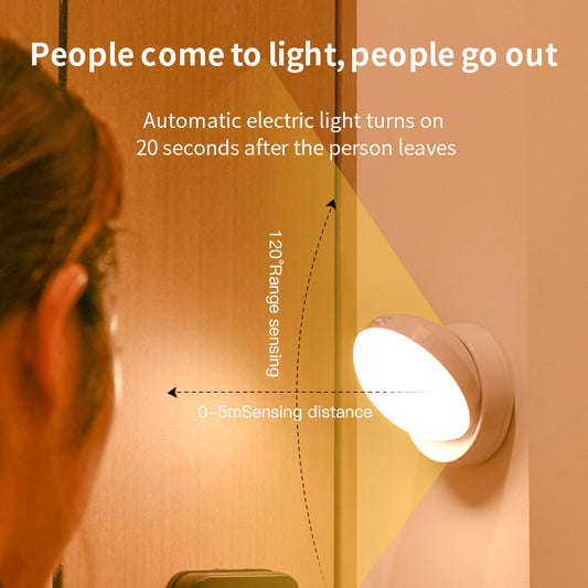 Rotating Human Body Sensor Light Corridor Garage Light