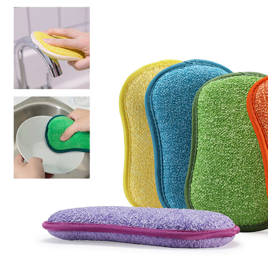 Double-Sided Kitchen Cleaning Magic Sponge Microfiber Non-Stick