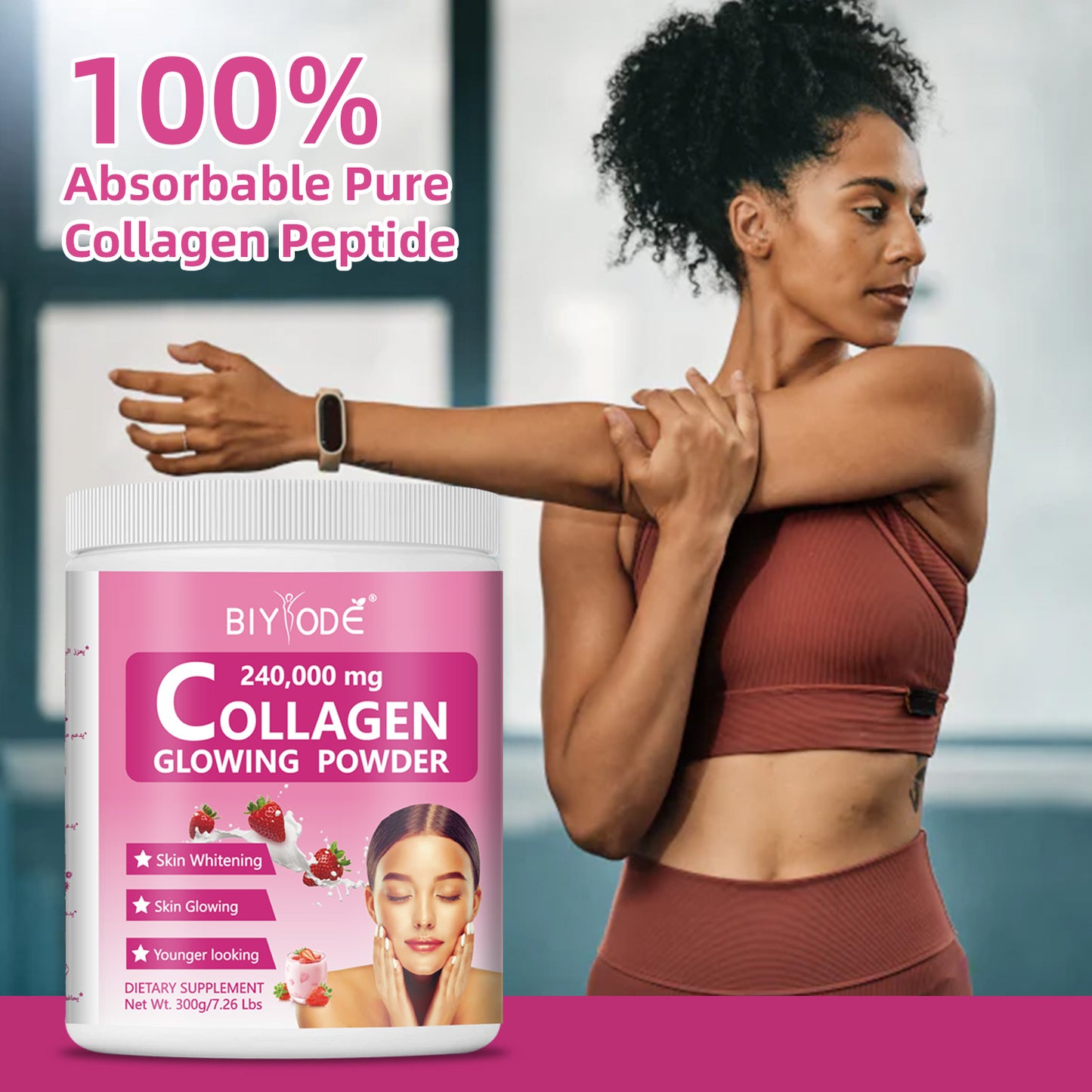 OEM ODM Private Label Collagen Glowing Powder Herbal Supplement