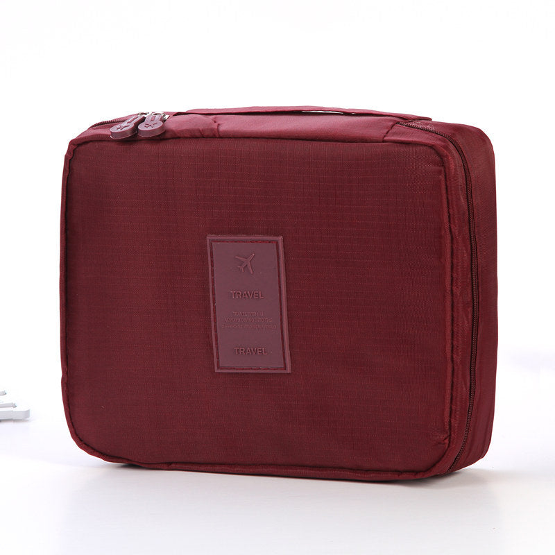 Portable Cosmetic Bag Waterproof Divider Multi-grid Pockets